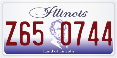 IL license plate Z650744