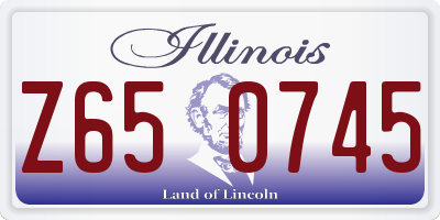 IL license plate Z650745