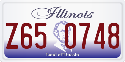 IL license plate Z650748