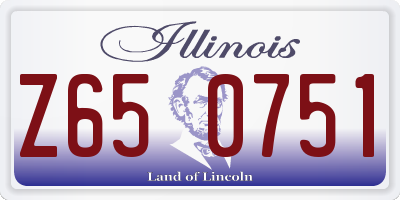 IL license plate Z650751
