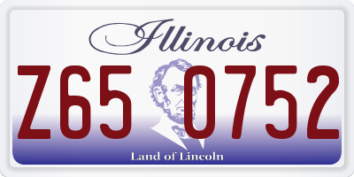 IL license plate Z650752