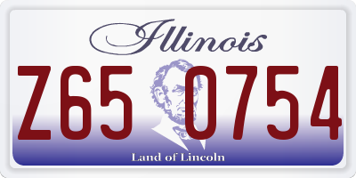 IL license plate Z650754