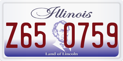 IL license plate Z650759