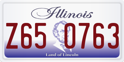 IL license plate Z650763