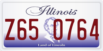 IL license plate Z650764