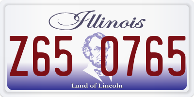 IL license plate Z650765