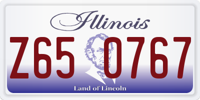 IL license plate Z650767