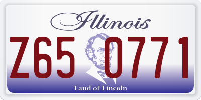 IL license plate Z650771