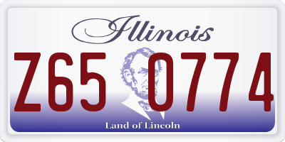 IL license plate Z650774