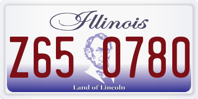 IL license plate Z650780