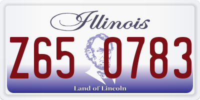 IL license plate Z650783