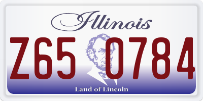 IL license plate Z650784