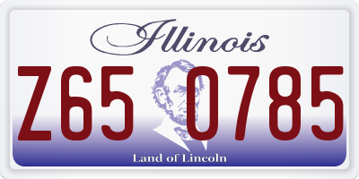 IL license plate Z650785