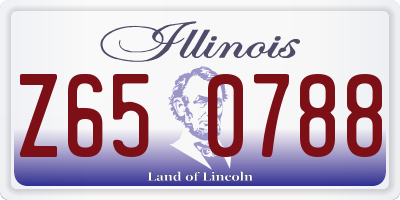 IL license plate Z650788