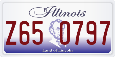 IL license plate Z650797