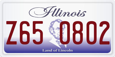 IL license plate Z650802