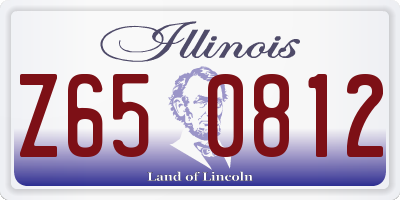 IL license plate Z650812