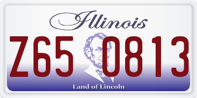 IL license plate Z650813