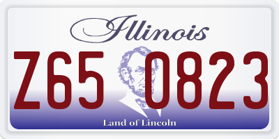 IL license plate Z650823