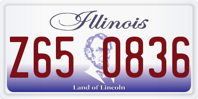 IL license plate Z650836
