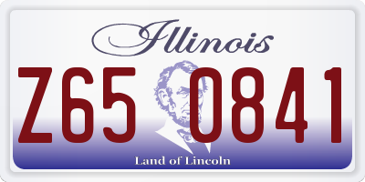 IL license plate Z650841