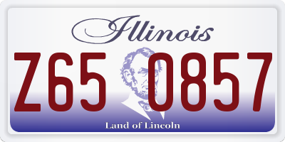 IL license plate Z650857