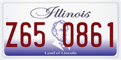 IL license plate Z650861