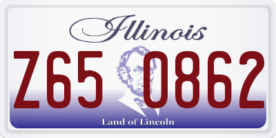 IL license plate Z650862