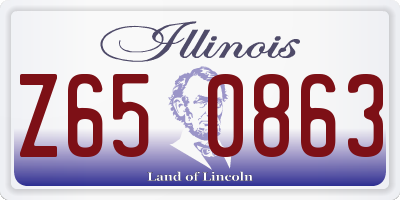 IL license plate Z650863