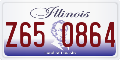 IL license plate Z650864