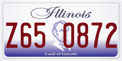 IL license plate Z650872