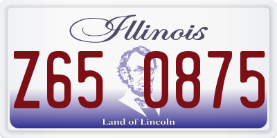IL license plate Z650875