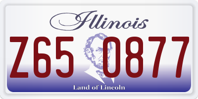 IL license plate Z650877