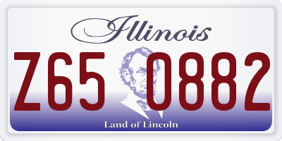 IL license plate Z650882