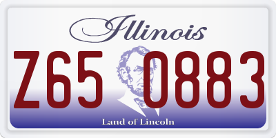 IL license plate Z650883