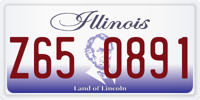 IL license plate Z650891