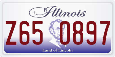IL license plate Z650897
