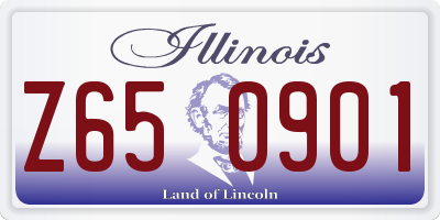 IL license plate Z650901