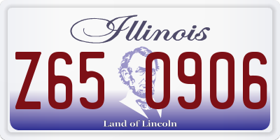 IL license plate Z650906
