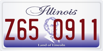 IL license plate Z650911