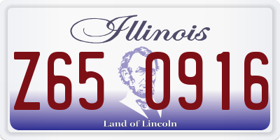 IL license plate Z650916