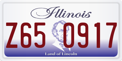 IL license plate Z650917