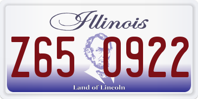 IL license plate Z650922
