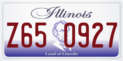 IL license plate Z650927