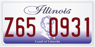 IL license plate Z650931