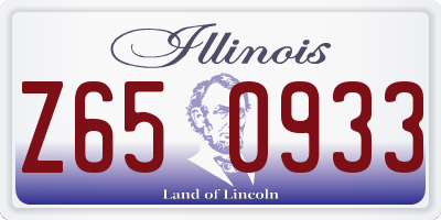IL license plate Z650933