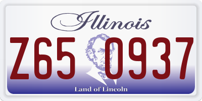 IL license plate Z650937