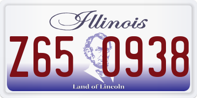 IL license plate Z650938
