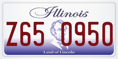 IL license plate Z650950