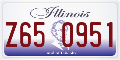 IL license plate Z650951